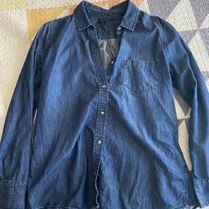 Banana Republic Dark Denim Chambray Shirt